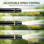 High Pressure Hose Nozzle Metal Fits US Garden Hoses with 3 Spray Modes - Image 5