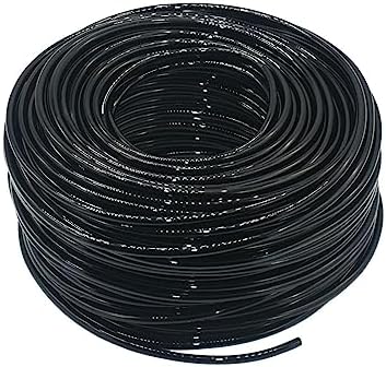 flexiable rubber Hose Garden Watering 1/4" PVC Hose Micro Drip Irrigation Pipe Tubing Lawn Balcony Plants Flower Greenhouse Pipe drain elastic (Color : 8I11 Hose x 30meter) by GRASAKY