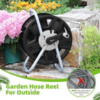 Water Hose Reel,Holds 60-80 Ft of 5/8" Hose - Image 2