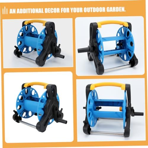 Happyyami Garden Hose Reel Freestanding Heavy Duty Holder Durable Material Watering Organizer for Garden Storage Stylish and Compact Design for Efficient Hose Management - Image 3