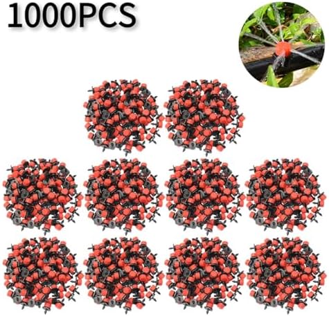 Adjustable Irrigation Drippers Irrigation Nozzle Adjustable Dripper Sprinkler Emitter Micro Drip Watering Spray Water Dropper Head(1000PCS) - Image 2