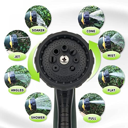 Garden Hose Metal 50FT – Heavy Duty 304 Stainless Steel Water Hose with 8-Pattern Nozzle, Lightweight, Flexible, Puncture Proof, Kink-Free, High Pressure, Solid Metal Fittings for Yard, Outdoors, RV - Image 5