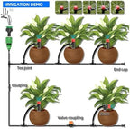 1/4" PVC Hose Barb Connector Coupling Valve Automatic Drip Irrigation Connectors Garden Watering System Water Pipe(50PCS VALVE COUPLING) - Image 7