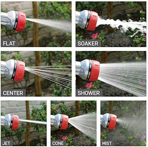 Eden Heavy Duty Oscillating Sprinkler and 7-Pattern Thumb Control Nozzle Bundle W/Quick Connect Starter Sets - Image 6