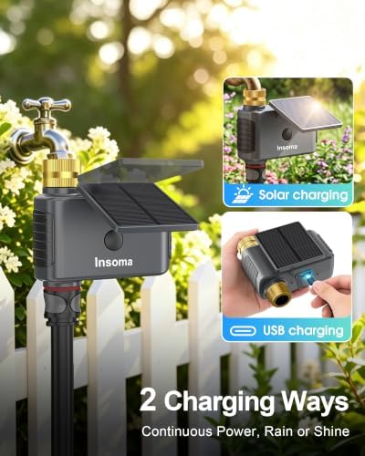 Solar WiFi Water Timer, 1 Zone WiFi Hose Timer for Garden Faucet - Image 4