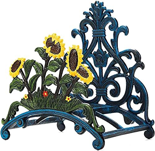 IOCCIOBB Garden Hose Holder Heavy Duty Decorative Metal Garden Wall Mounted Decorative Hose Reel Hanger Organizer Metal Art by IOCCIOBB