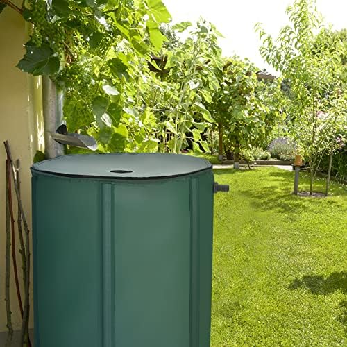 Happygrill 60 Gallon Collapsible Rain Barrel, PVC Rain Water Collection Barrel with Spigot Water Storage Container & Top Mesh, Portable Rain Barrels to Collect Rainwater from Gutter for Garden Lawn - Image 3
