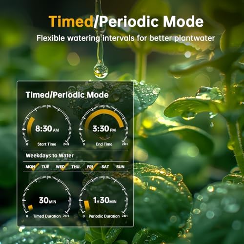 WiFi Sprinkler Timer 2025 WiFi Water Timer for Garden Hose,Brass Inlet Smart Irrigation System for Garden,APP Remote Control via WiFi and Bluetooth,Sprinkler Watering for Lawns, Patios - Image 4