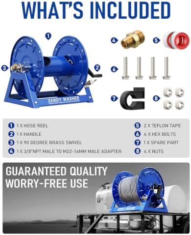 Pressure Washer Hose Reel 350FT x 3/8" or 455FTx1/4” - Image 7
