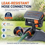 16-Nozzle Oscillating Sprinkler, Adjustable Lawn Water Sprayer with Spray Width and Flow Control, Wide Coverage Garden Watering Tool for Yard, Grass and Plants (Style A) - Image 5