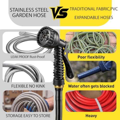 100ft Metal Garden Hose - Image 5