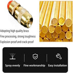 5/10 Pcs Brass Atomizing Nozzles 1/2 Inch High Pressure Nozzles Adjustable Atomization System Nozzles for Outdoor Plants Garden Patio Greenhouse Brass 10pcs - Image 6