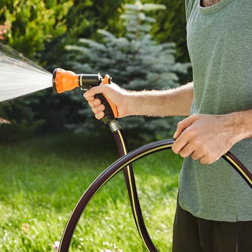 25 ft 5/8” Heavy Duty Garden Hose, Solution4Patio, Male to Female Fittings - Image 4