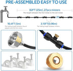 homenote Misting Cooling System, 98FT(30M) Pre-Assembled Mister Kit - Image 2
