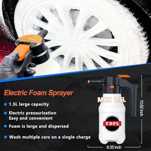 Electric Foam Sprayer with USB, Pressurized Sprayer for Car Washing - Image 5