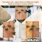 2 Pack Wood Garden Decor Trellis for Climbing Plants Outdoor - Image 3