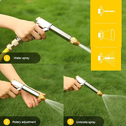 Portable Garden Hose Reel With Hose Nozzle And 15/20/25/30/40M Hose, Free Standing Or Wall Mounted Water Hose Reel Mobile Cart For Garden Watering And Car Washing(Size:25M,Color:C) - Image 3