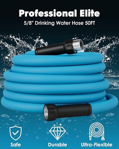 AAIN 50 FT RV Water Hose, 5/8" Premium Lead-Free, Storage Bag - Image 2