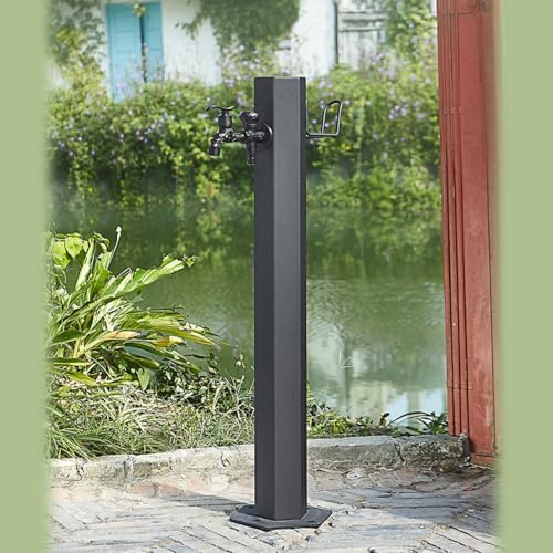 Outdoor Faucet Vertical Garden Water Column Stainless Steel Freestanding Garden Hose Holder for Garden Irrigation and Watering(50x5cm/20x2in) - Image 6