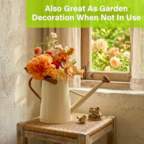 Watering Can for Outdoor&Indoor Plants，1.5 Gallon，Cream White - Image 7