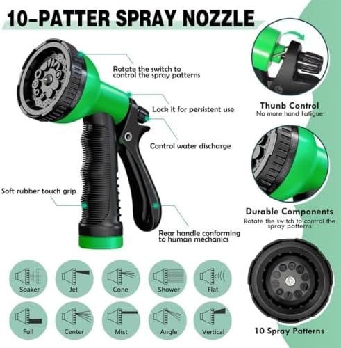 100 ft Metal Garden Hose - Stainless Steel Flexible No-Kink Design for Heavy-Duty Watering Lightweight & Rust-Resistant Water Pipe for Easy Handling - Image 3