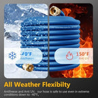 Guitrees 75FT 5/8 Heavy Duty Rubber Garden Hose - 200psi Working, 1000psi Burst - Hot/Cold Water - Five-Layered Braiding for Durability - Versatile for Gardening, Agriculture, Construction(Blue) - Image 5