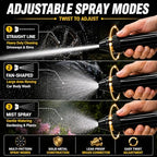 High Pressure Hose Nozzle for Garden Hose, Heavy Duty Metal Jet Sprayer with Quick Connect, Adjustable Water Sprayer for Car Washing, Patio Cleaning & Outdoor Use (Plastic Connector + 5m Water Hose) - Image 3