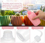 PATIKIL 250ml 8oz Succulent Eyelash Tattoo Wash Bottle, 30 Pcs Plastic Watering Squeeze Bottle Rinse Bottle for Plant Eyelash Extensions Irrigation Lab Gap Cleaning, Clear - Image 6