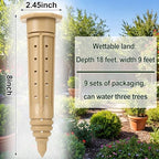 Briwooody 9 Pack 8 Inch Deep Watering Stakes, ABS Root Irrigation Spike - Image 2