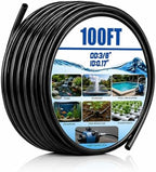 Nuanchu 100ft Polyethylene Tubing, 3/8" Od, 1/4" ID, 0.06" Wall Black by Nuanchu