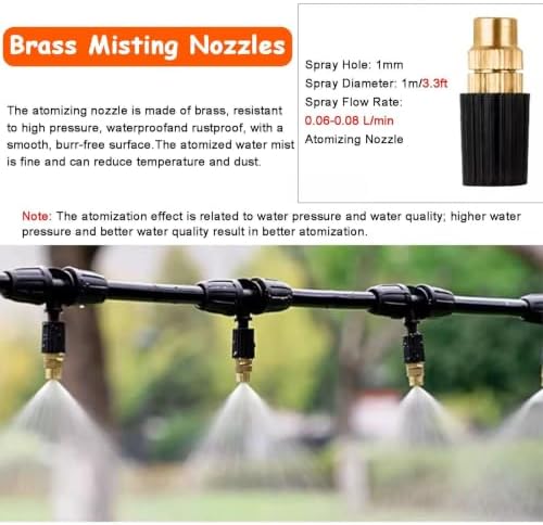 Greenhouse Irrigation Misting Hose System, Detachable Sprinkler Kit - Image 3