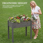 DUMOS 34x18x30 Inch Raised Garden Bed, Elevated Wood Planter Box with Legs - Image 5