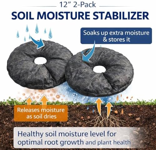SteadySpring® Smart 30+Day Watering Mat for 10 in to 12 in Containers for Houseplants, Annuals, Herbs, Trees, Tomatoes - Self-Filling, Lasts 30+ Days, Automatic Irrigation Mat (2-Pack) - Image 3