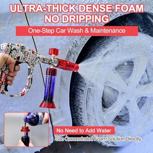 BEAR FORCE Pressure Washer Spray Gun Kit, Mini Foam Cannon, Car Wash - Image 2
