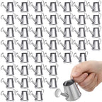 Layhit 50 Pcs Mini Watering Can Miniature Galvanized Watering Pot Water Can by ShungLan
