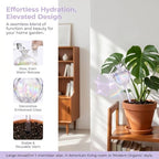 6 PCS Plant Watering Globes, Transparent Glass Self Watering Globes, Iridescent Decorative Automatic Plant Waterer, Indoor and Outdoor Plant Watering Devices for Potted Flowers and Green Plants - Image 4