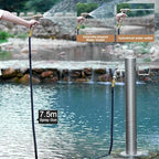 50/86cm Outdoor Faucet Antifreeze Water Column, Freestanding Hose Stand with Stainless Steel Tube, Weatherproof Garden Water Fountain, Side/Ground Water Inlet for Efficient Irrigation - Image 3
