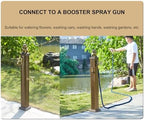 Freeze Proof Outdoor Faucet,Garden Water Column with Unique Design Brass Faucets,Outdoor Spigot with Garden Hose Holder Freestanding,Water Spigot Extender, Garden Tub Faucet(Gold,69cm/27in) - Image 5