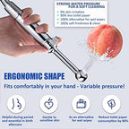 SonTiy Handheld Bidet Sprayer for Toilet, All Metal Cloth Diaper Toilet Sprayer Bidet Attachment with Backflow Preventer, Adjustable Water Jet Spray, 7.2" Brass Hand Held Bidet Wand, Chrome - Image 3