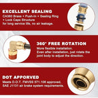 90° Swivel Male Elbow, 1/2" Tube x 3/8" NPT, DOT Approved 5PCS - Image 4