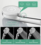 G-Sunny RV Outdoor Shower Head with Hose and Quick Connect Fittings - High Pressure 3-Spray Mode Shower Head with Pause Button-Easy Install for Camper, Motorhome, Travel Trailer (Chrome, 71"Hose) - Image 3