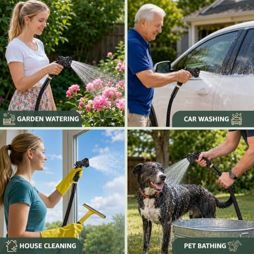 Non-Expanding 100 Ft Garden Hose, Durable & Heavy Duty Water Hose - Image 4