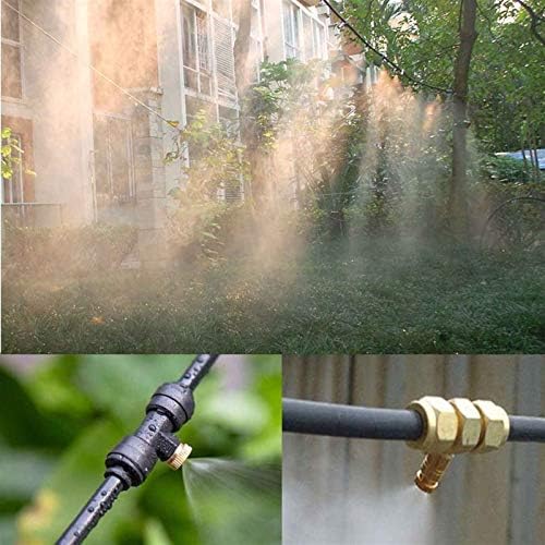 Brass Misting Nozzle, 250pcs Low Pressure Brass Mist Nozzles Thread UNC 10/24 0.1-0.8mm Cooling Dust Control(0.8mm) - Image 2