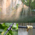 Brass Misting Nozzle, 250pcs Low Pressure Brass Mist Nozzles Thread UNC 10/24 0.1-0.8mm Cooling Dust Control(0.4mm) - Image 2