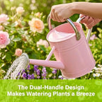 1 Gallon Watering Can for Outdoor&Indoor Plants，Pink - Image 3