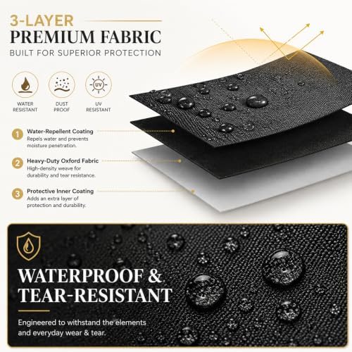 Wall Mounted Hose Reel Cover for VEVOR 130 ft Retractable Hose Reel 2023–2026,Waterproof Oxford fabric for Retractable Garden Hoses ReelsHeavy Duty Shield,Brown - Image 3