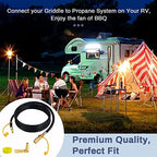 Upgraded 12FT RV Quick Connect Propane Hose for RV to Grill - Image 6
