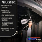 TCP Global Air Undercoating Spray Gun with Suction Feed Cup - Image 5