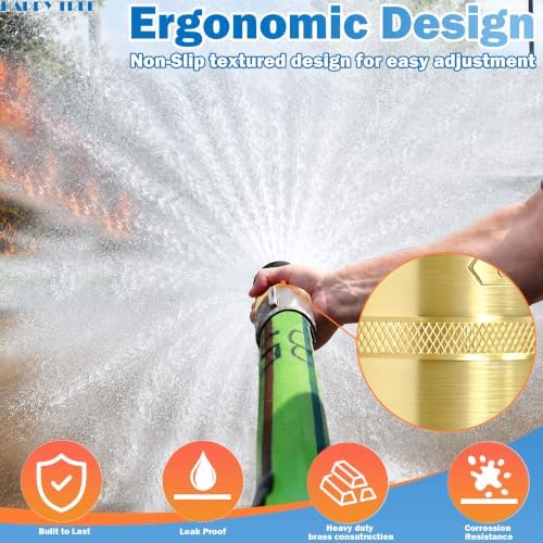 Happy Tree 2" NPSH Fire Hose Nozzle Brass Fire Equipment Heavy Duty Industrial Fog Nozzle - Image 5