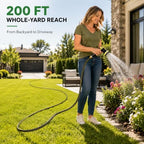 200FT Expandable Garden Hose, 5/8 Inch Heavy Duty Leak-Proof Water Hose with 600PSI Pressure, for Gardening, RV, and Pet Wash, Yellow Green - Image 2